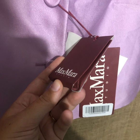 MaxMara SZ 12 Jacket Palmi Purple Lavender Blazer - Picture 7 of 8
